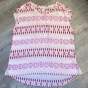 White Stylus Patterned Blouse